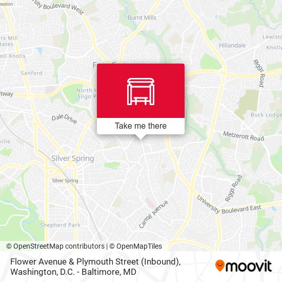 Mapa de Flower Avenue & Plymouth Street (Inbound)