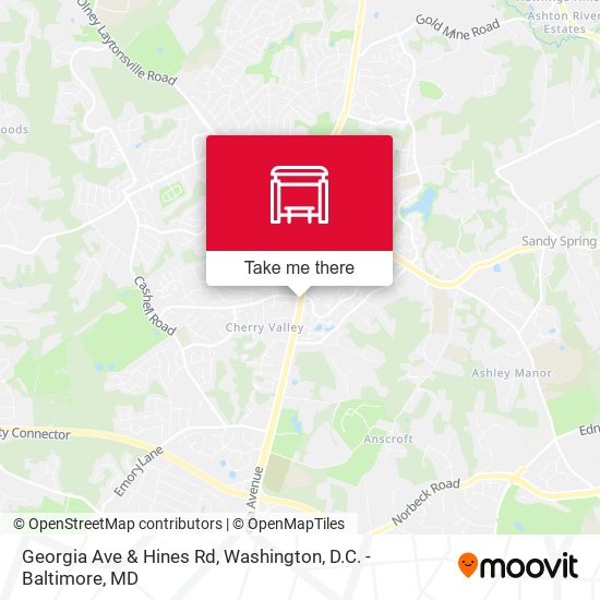 Mapa de Georgia Ave & Hines Rd