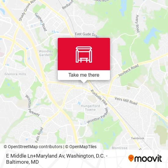 Mapa de E Middle Ln+Maryland Av