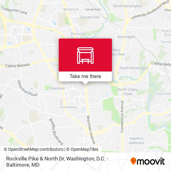 Rockville Pike & North Dr map