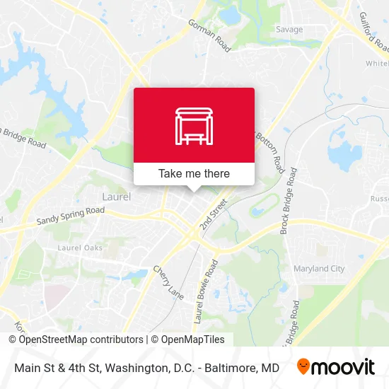 Main St & 4th St map