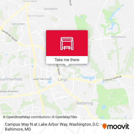 Campus Way N at Lake Arbor Way map