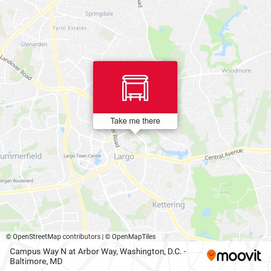 Campus Way N at Arbor Way map