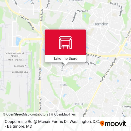 Mapa de Coppermine Rd @ Mcnair Farms Dr
