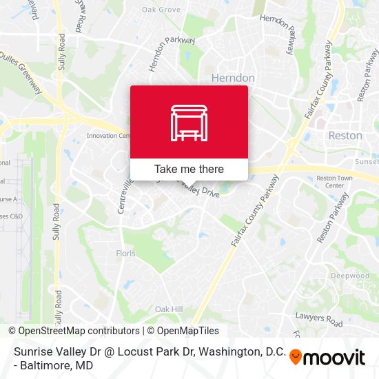 Mapa de Sunrise Valley Dr @ Locust Park Dr