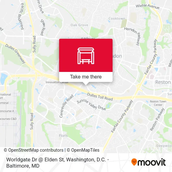 Worldgate Dr @ Elden St map