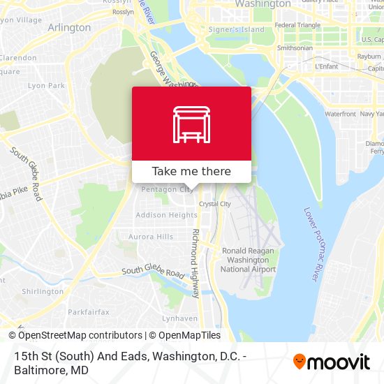 15th St (South) And Eads map