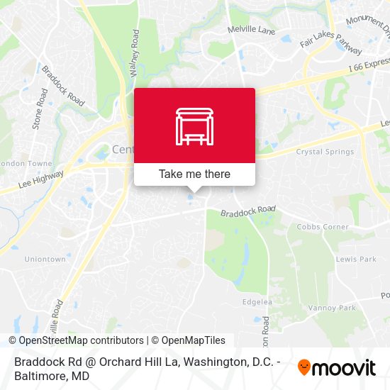 Mapa de Braddock Rd @ Orchard Hill La