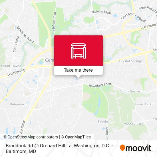 Braddock Rd @ Orchard Hill La map