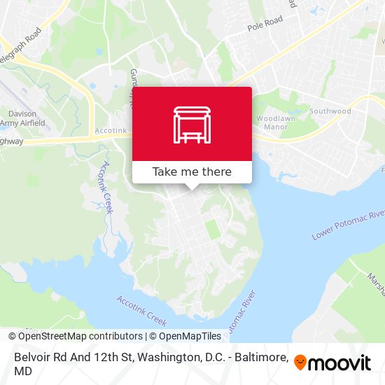 Belvoir Rd And 12th St map