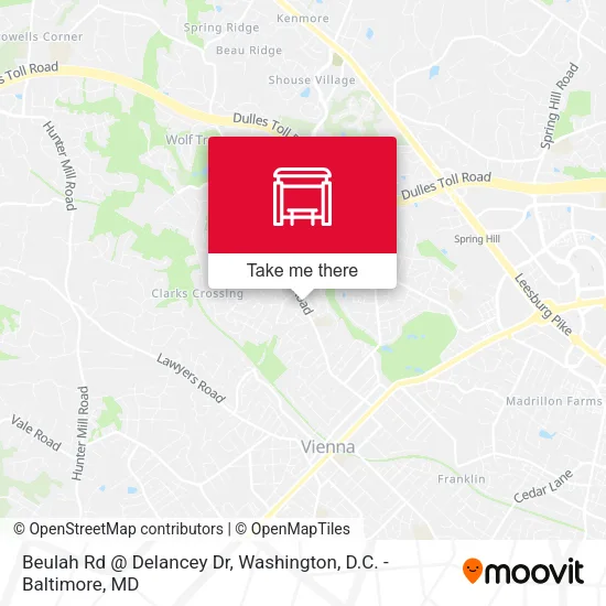 Beulah Rd @ Delancey Dr map