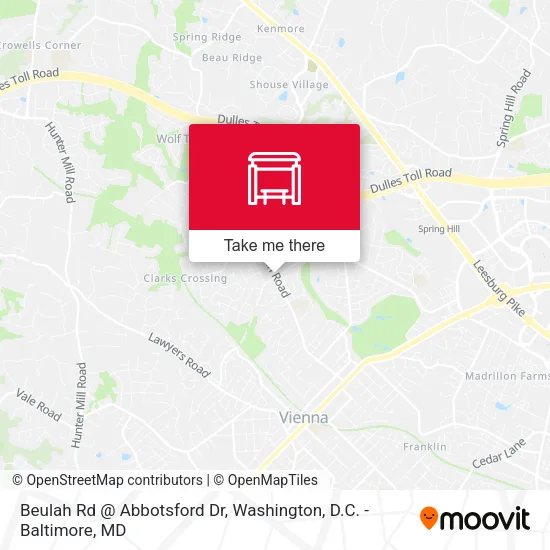 Beulah Rd @ Abbotsford Dr map