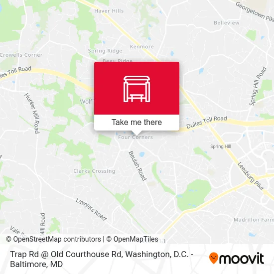 Mapa de Trap Rd @ Old Courthouse Rd