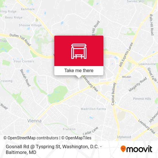 Mapa de Gosnall Rd @ Tyspring St