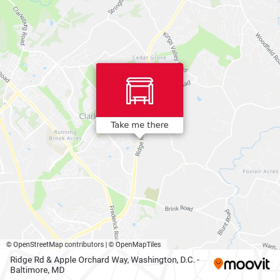 Ridge Rd & Apple Orchard Way map