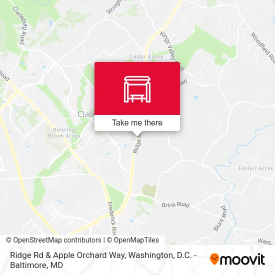 Ridge Rd & Apple Orchard Way map