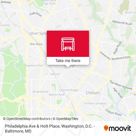 Philadelphia Ave & Holt Place map