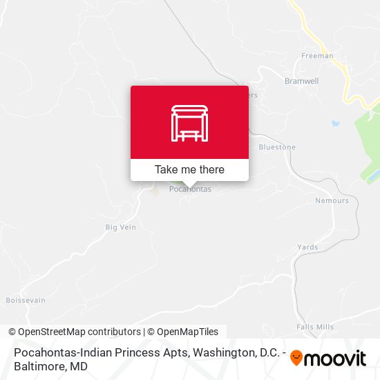 Pocahontas-Indian Princess Apts map