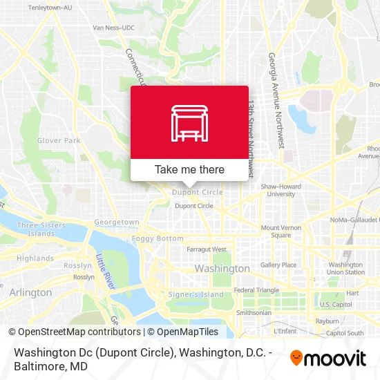 Mapa de Washington Dc (Dupont Circle)