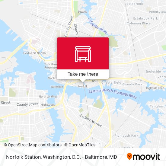 Mapa de Norfolk Station