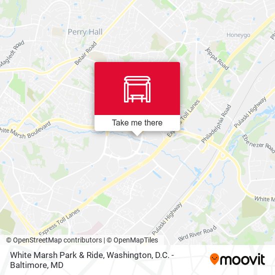 Mapa de White Marsh Park & Ride