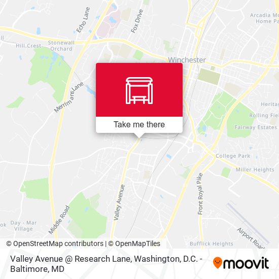 Valley Avenue @ Research Lane map