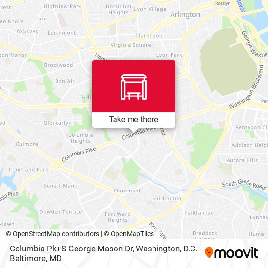 Mapa de Columbia Pk+S George Mason Dr