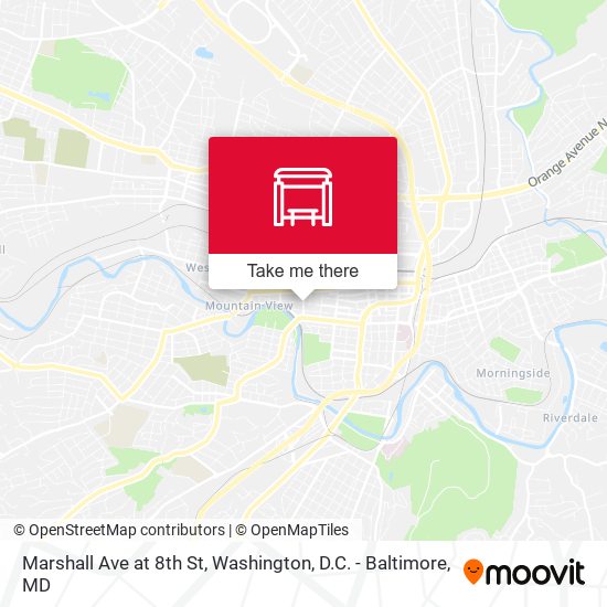 Marshall Ave at 8th St map