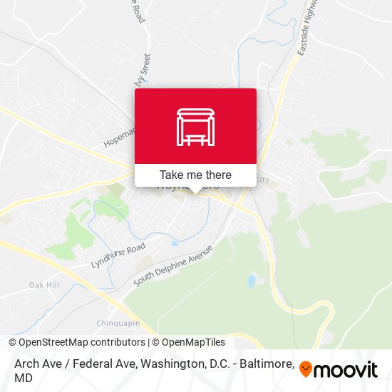 Arch Ave / Federal Ave map