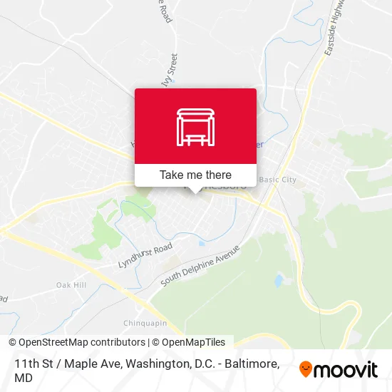 11th St / Maple Ave map
