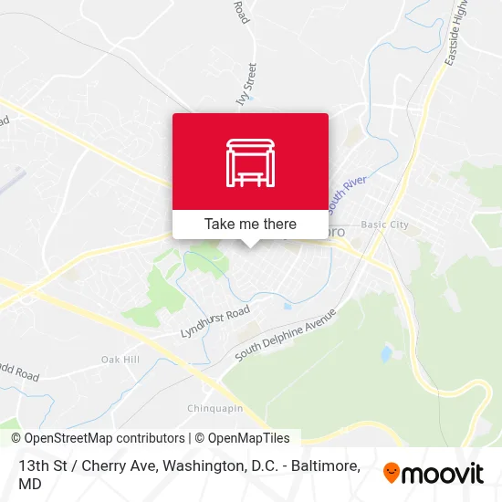 13th St / Cherry Ave map