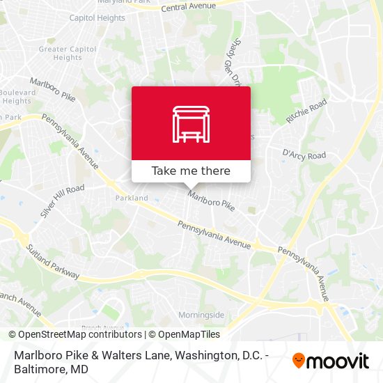 Mapa de Marlboro Pike & Walters Lane