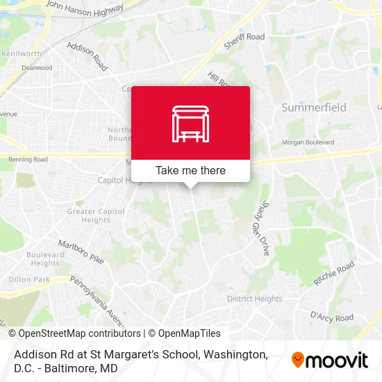Addison Rd at St Margaret's School map