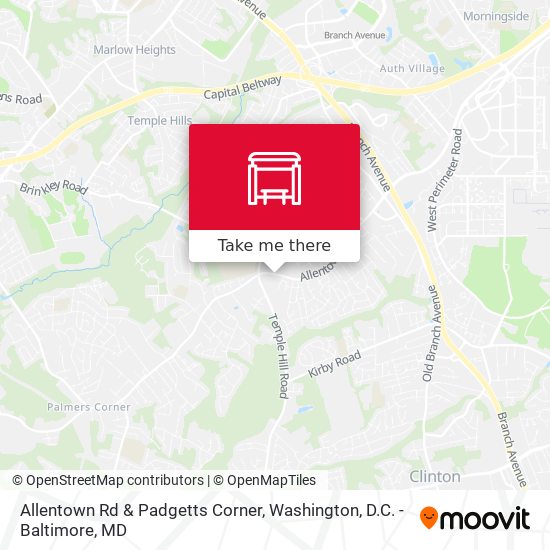 Mapa de Allentown Rd & Padgetts Corner