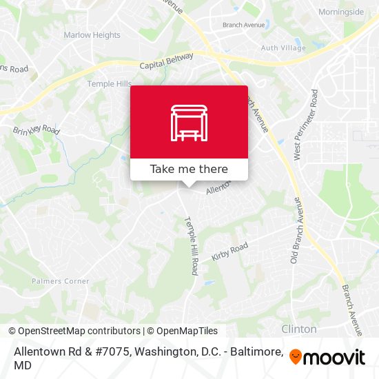 Mapa de Allentown Rd & #7075