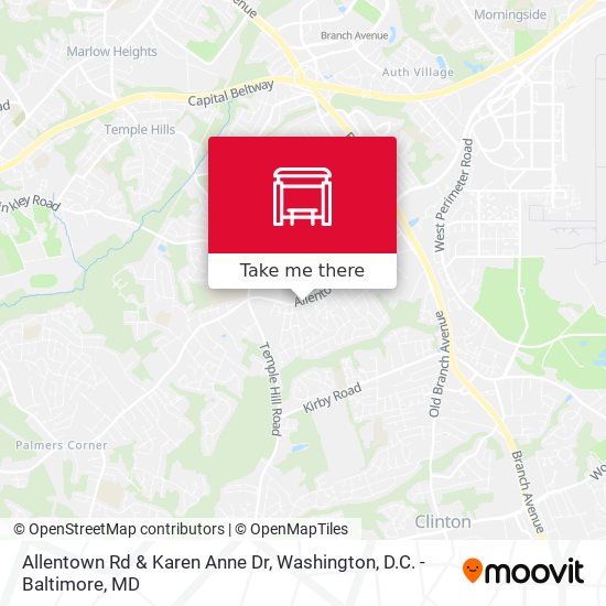 Allentown Rd & Karen Anne Dr map