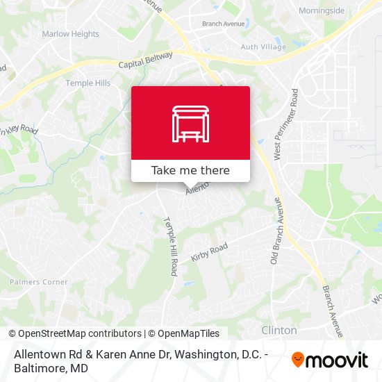 Allentown Rd & Karen Anne Dr map