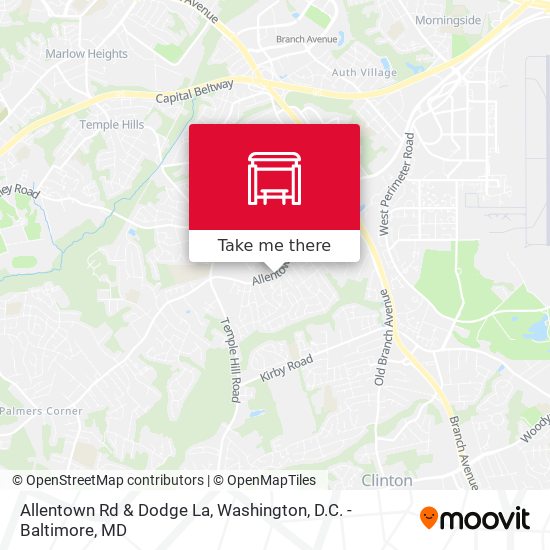 Mapa de Allentown Rd & Dodge La