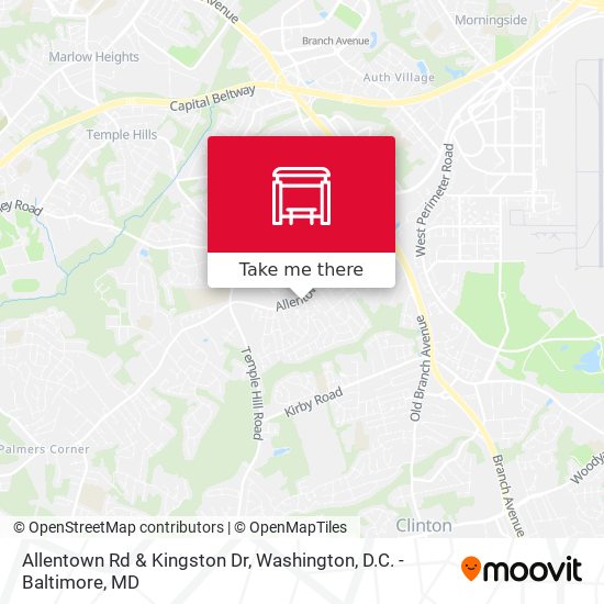 Allentown Rd & Kingston Dr map