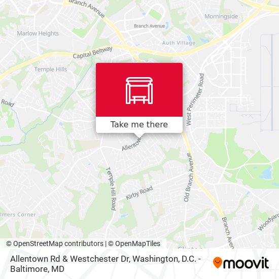 Mapa de Allentown Rd & Westchester Dr