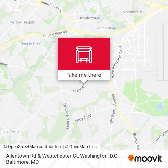 Mapa de Allentown Rd & Westchester Ct