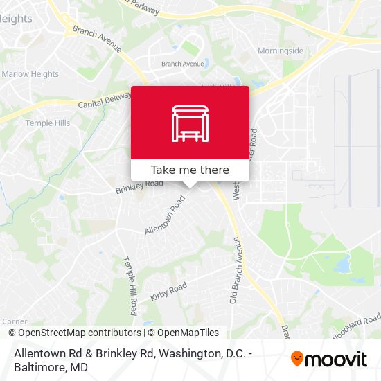 Allentown Rd & Brinkley Rd map