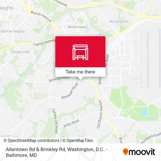 Allentown Rd & Brinkley Rd map