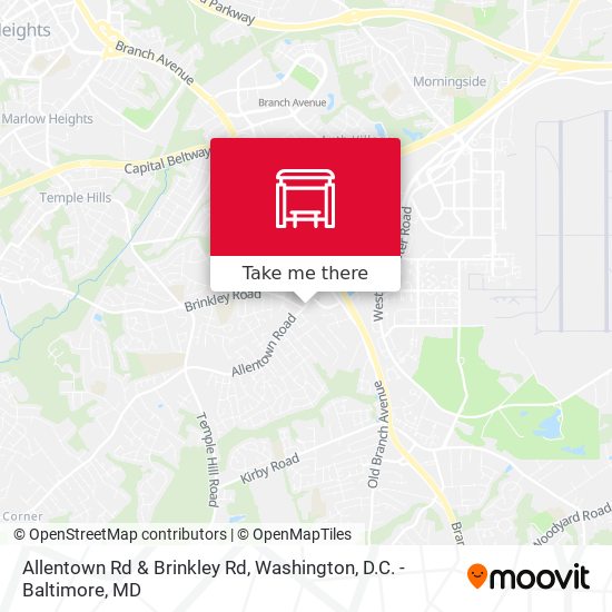 Mapa de Allentown Rd & Brinkley Rd