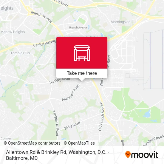 Allentown Rd & Brinkley Rd map