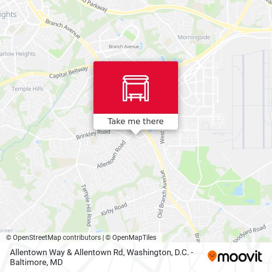 Mapa de Allentown Way & Allentown Rd