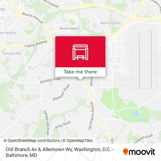 Mapa de Old Branch Av & Allentown Wy