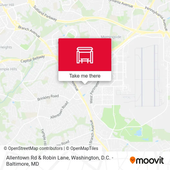 Allentown Rd & Robin Lane map