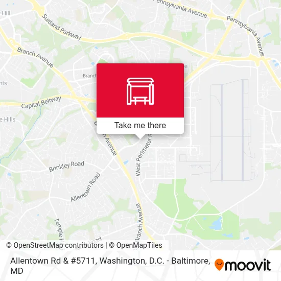 Allentown Rd & #5711 map