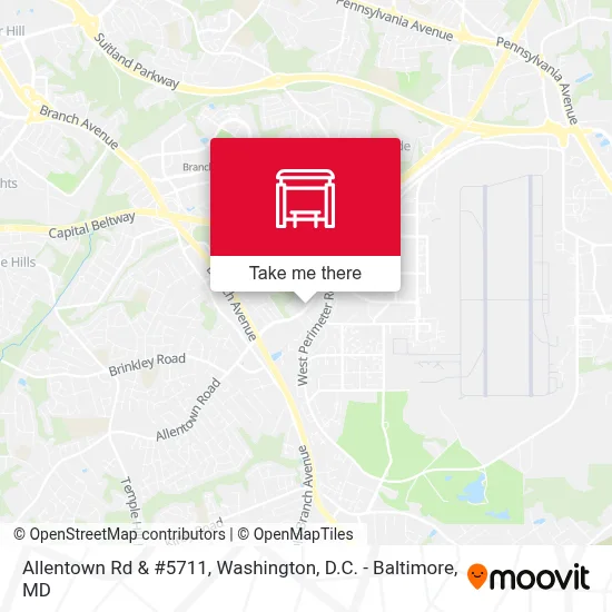 Allentown Rd & #5711 map